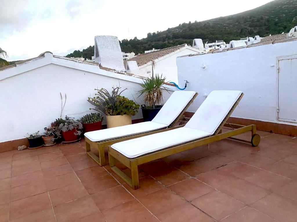 Apartamento Dos Terrazas, Vistas Al Mar. Piscina Peñíscola 外观 照片